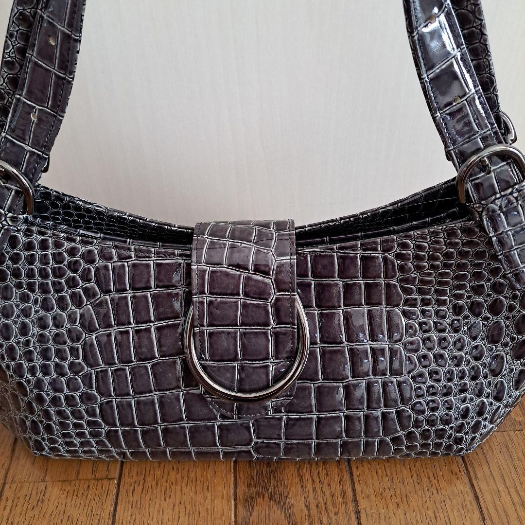 Takano鎌倉高野 レイクバッグ エナメル ブルーグレー