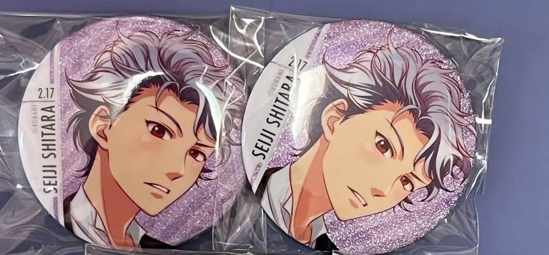 ときメモGS3 設楽聖司 2個セット缶バッジ