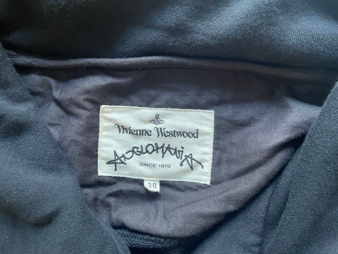 ヴィヴィアンウエストウッド　アングロマニア　ジップ変形パーカー　M ブラック