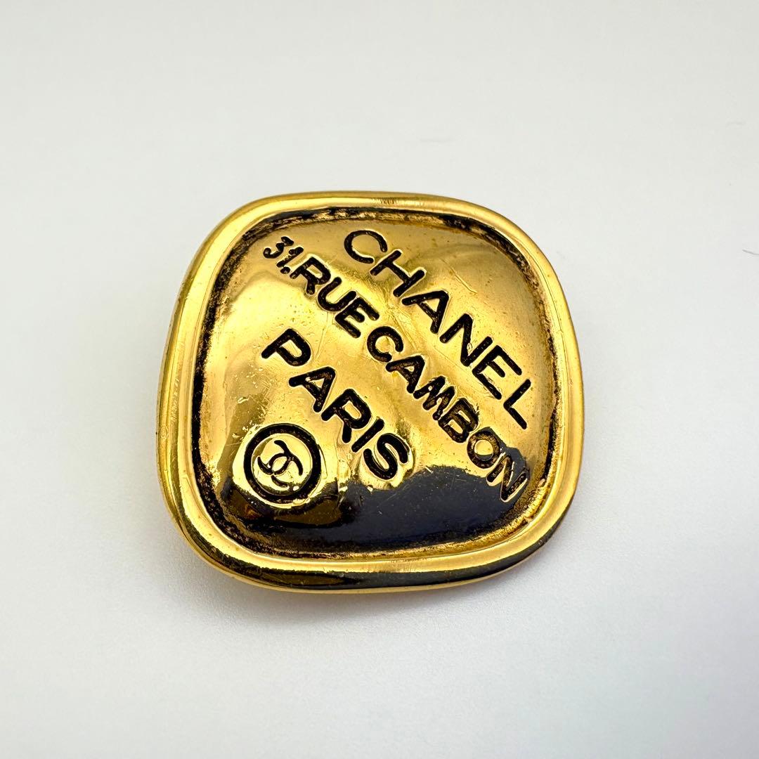 CHANEL シャネル ブローチ カンボン マトラッセ ひし形 ヴィンテージ