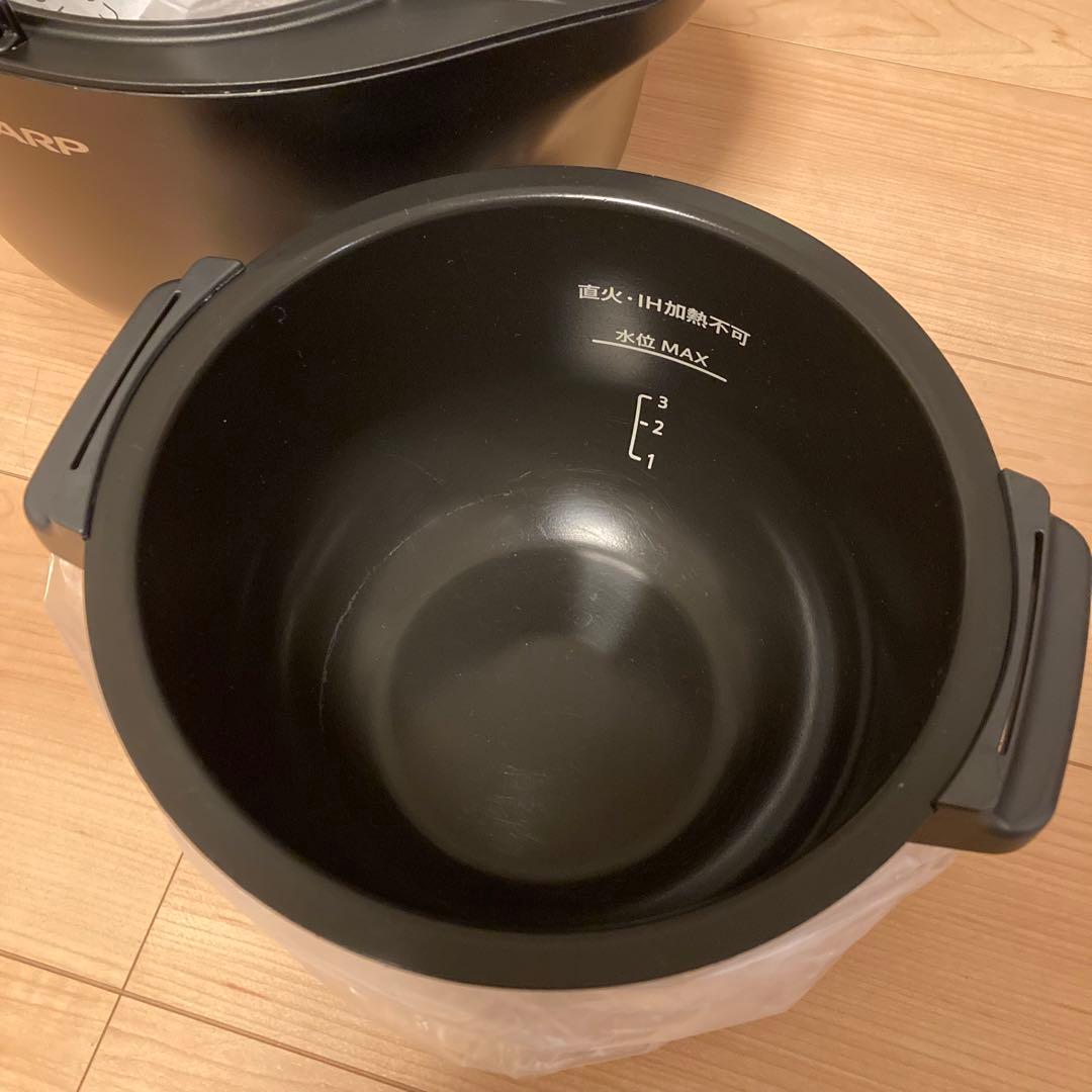 シャープ ヘルシオ ホットクック KN-HW16G-B 電気調理鍋 レシピ本付き