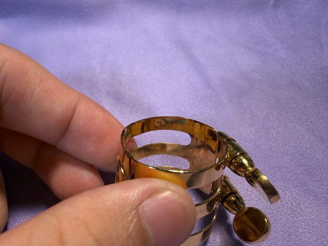 ウッドストーン　旧モデル　リガチャー　アルトサックス用セルマー用 金メッキ