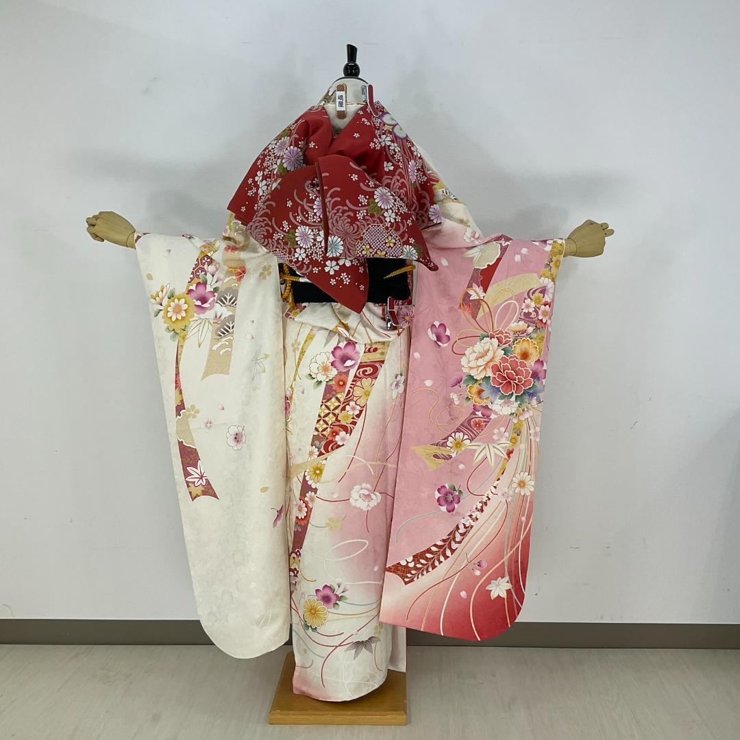 cocco☆プロフ必読　お振袖フルセット　7点セット　正絹　美品