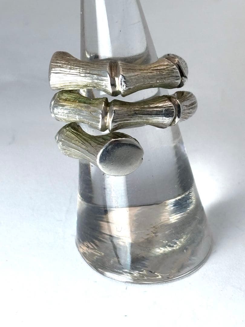 vintage バンブー　リング　silver925 TAXCO