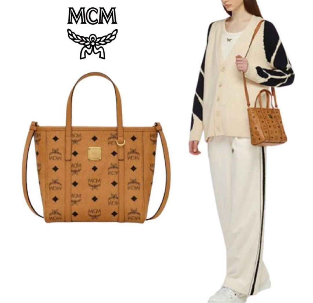 モノグラム　レザーハンドバッグ　キャラメルブラウン　ドッグチャーム付き　希少レア