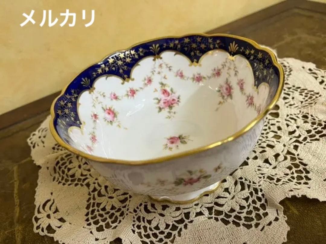 コールポート★バラ柄の大きなシュガーボウル★COAL POAT 薔薇 ローズ