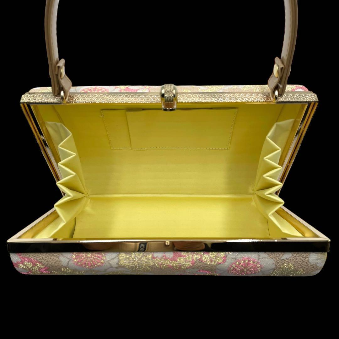 美品✨バッグ草履セット✨ゴールド　桜文様　和装着物用✨フォーマル　成人式