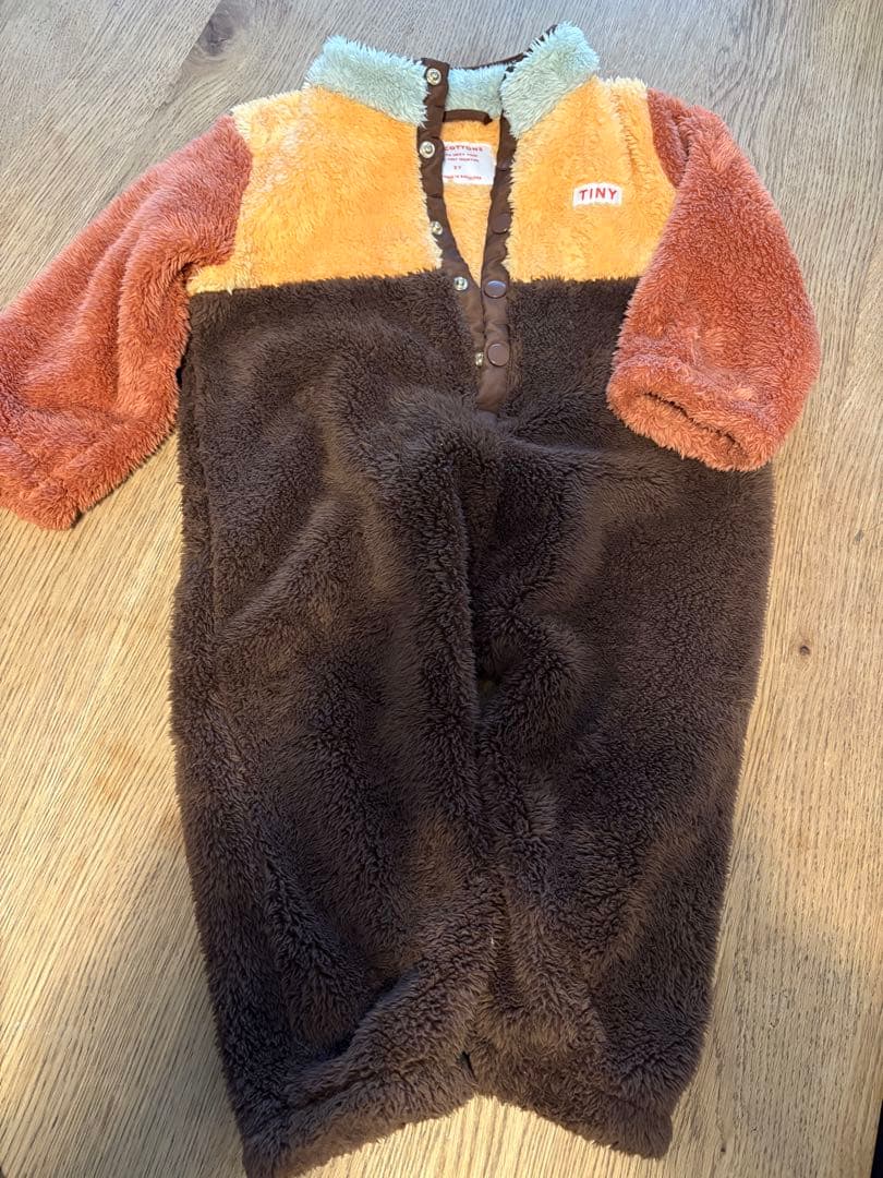 tinycottons フリース アウター　ジャンプスーツ 2Y