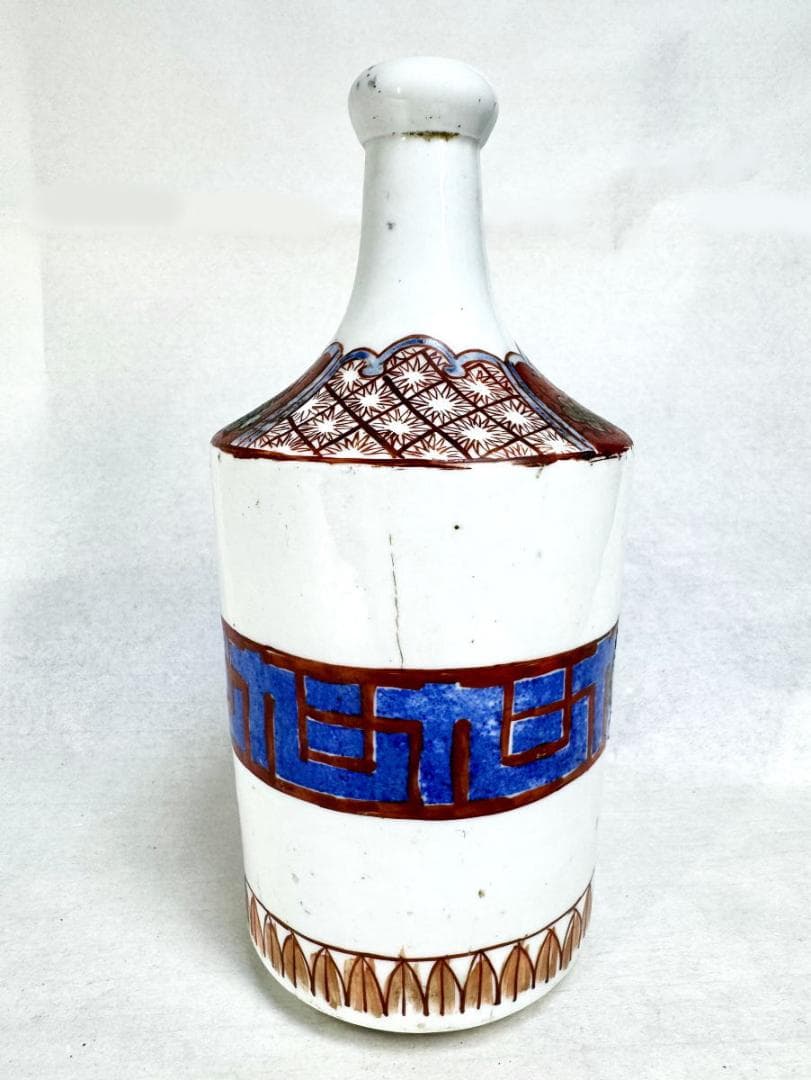 時代物 呉須赤絵大徳利 歴史有る年代物 入手困難 骨董 古美術 WWTT221