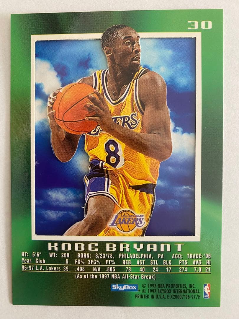その他 1996/97 Skybox EX-2000 Kobe Bryant RC