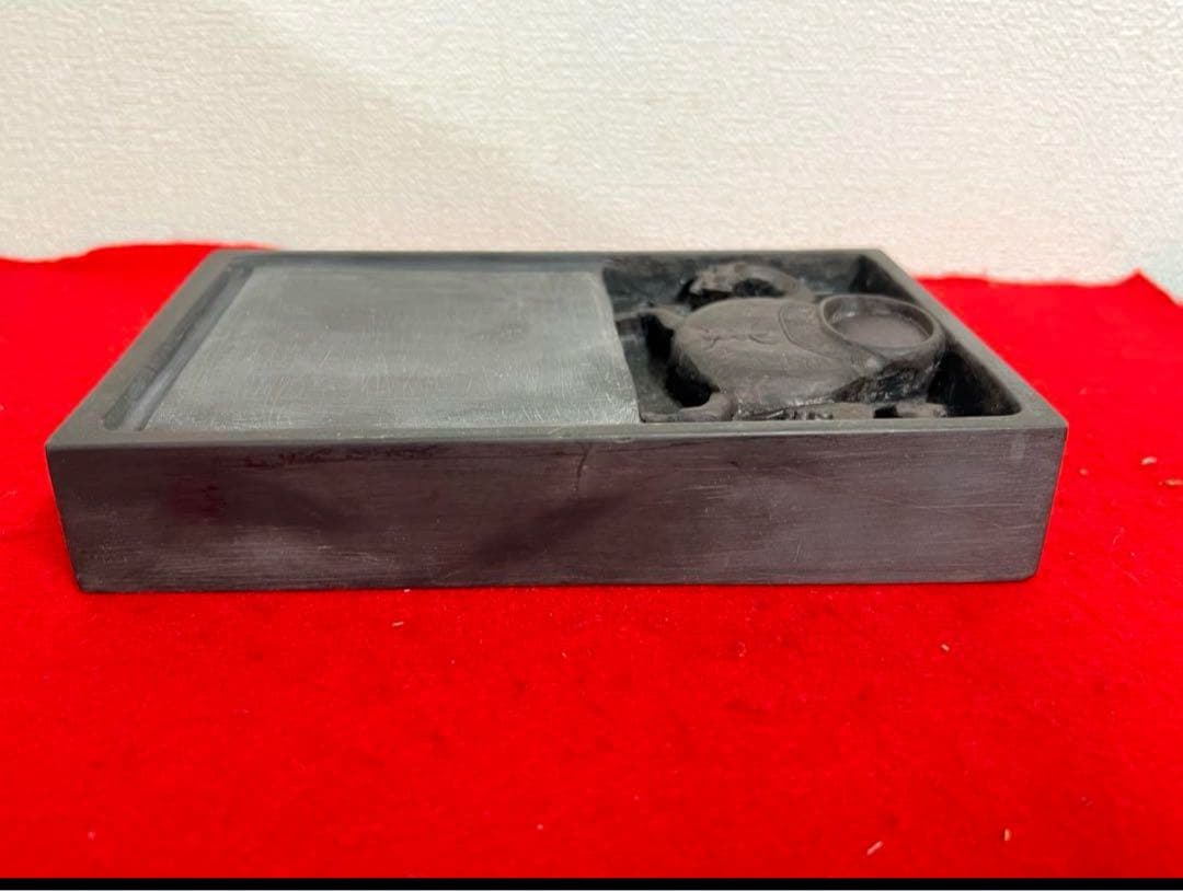 中国　四大名砚 清時代　文房具麻子坑 肇庆端溪硯 書