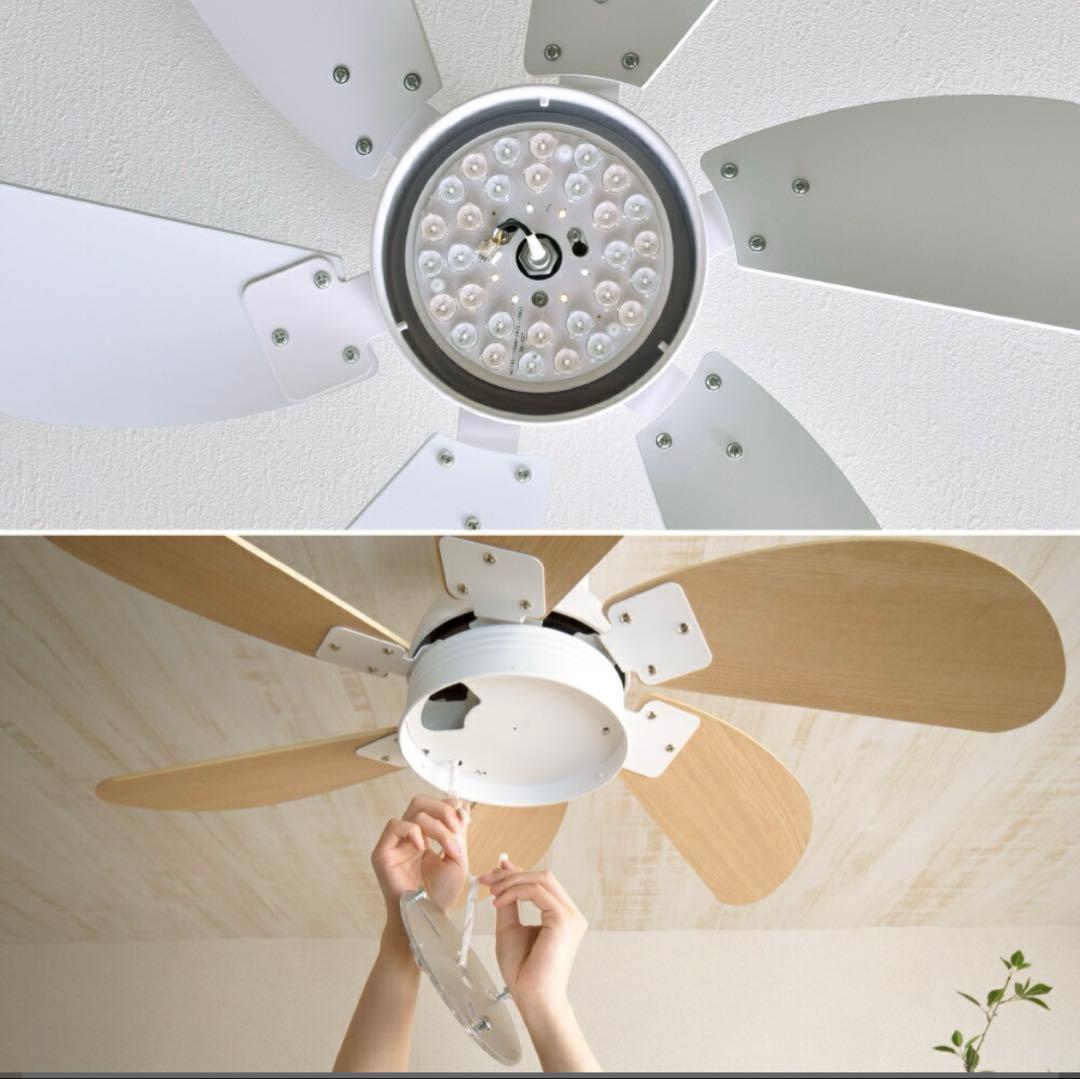 専用　⭐︎シーリングファンライト 6枚羽根 ventota pula22 ホワイト