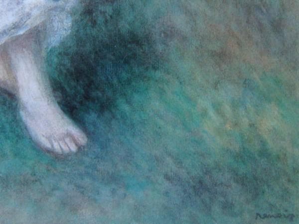 ルノワール 、【水浴の女】、希少画集画、新品高級額、額装付、状態良好