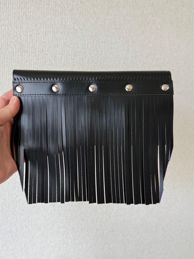COMME des GARCONS レザーフリンジロングウォレット 長財布