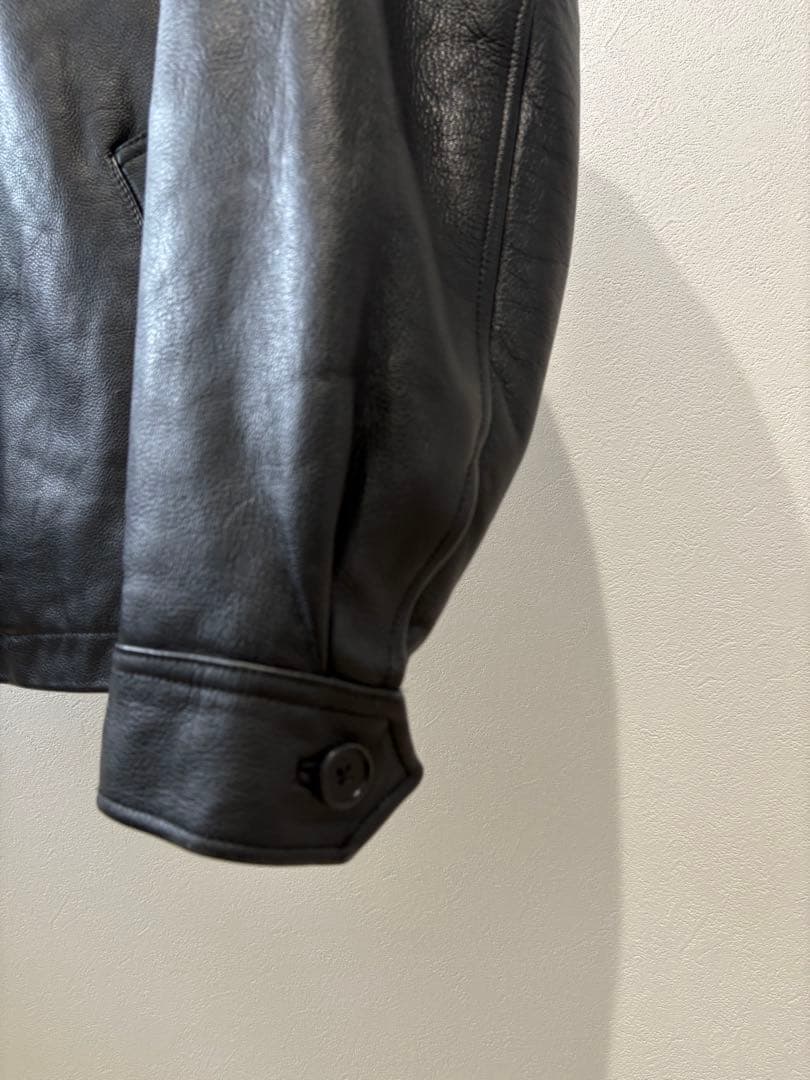 90s OLD GAP LEATHER BLOUSON JACKET S 中綿