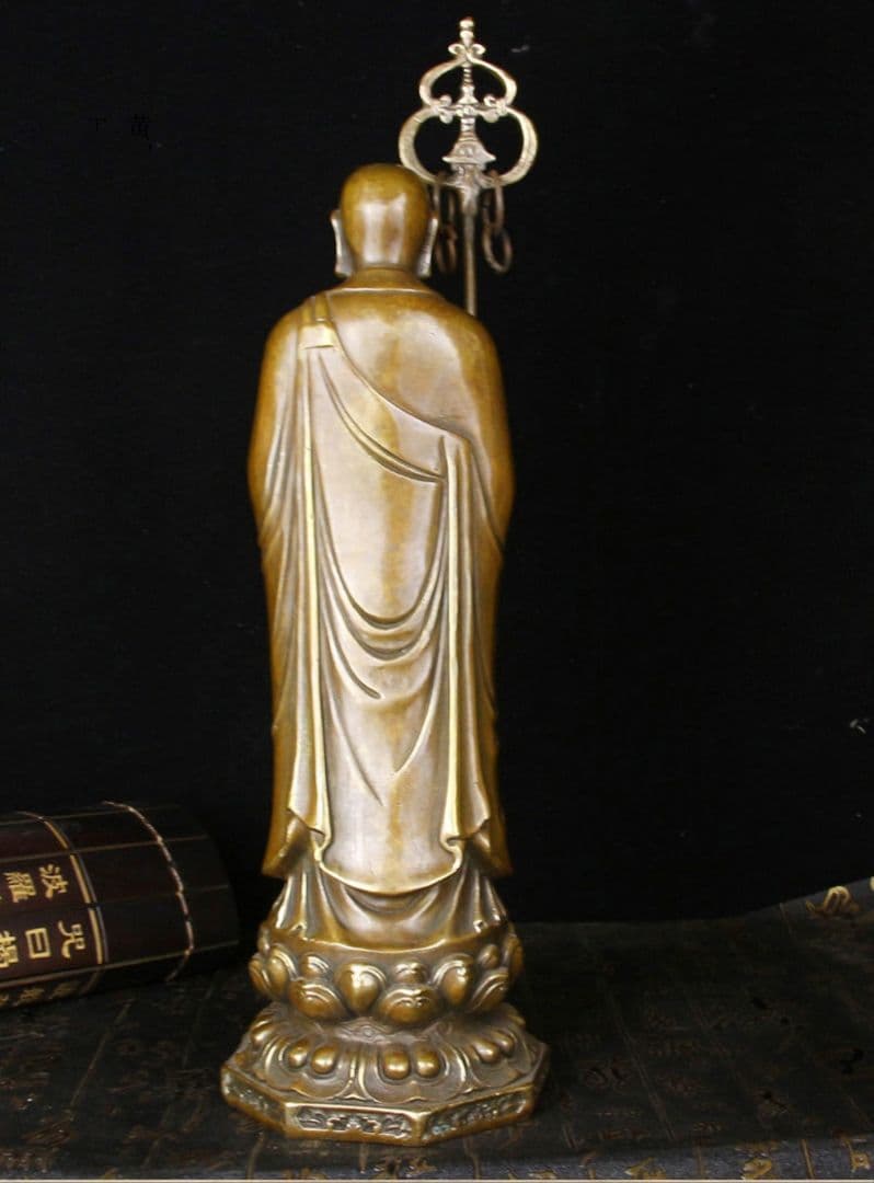 地蔵 菩薩 観音 銅製 仏像 彫刻 仏堂 置物 開運 風水