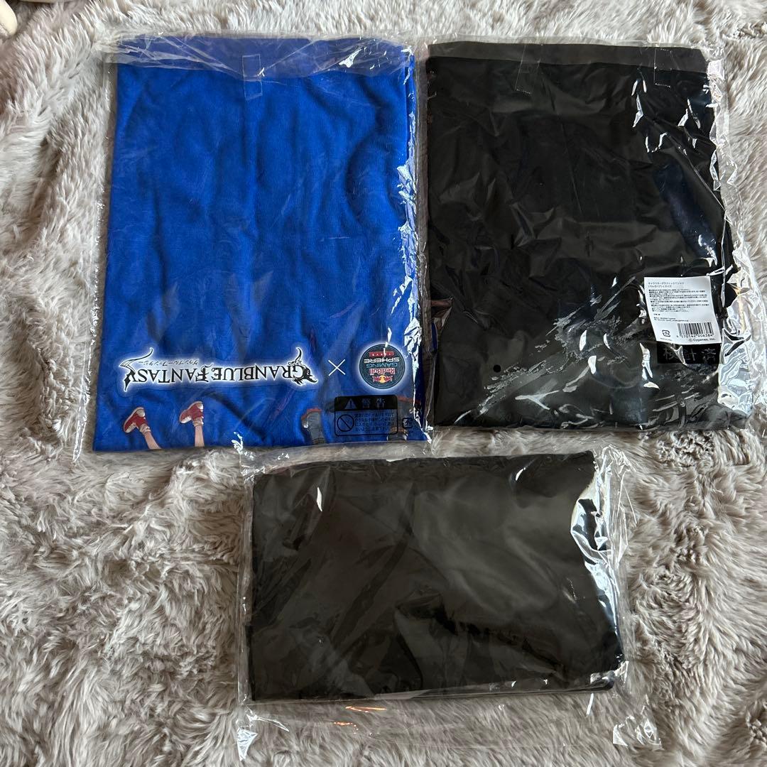 グラブルバーサスTシャツ　レッドブルコラボTシャツ　絶対否定Tシャツ