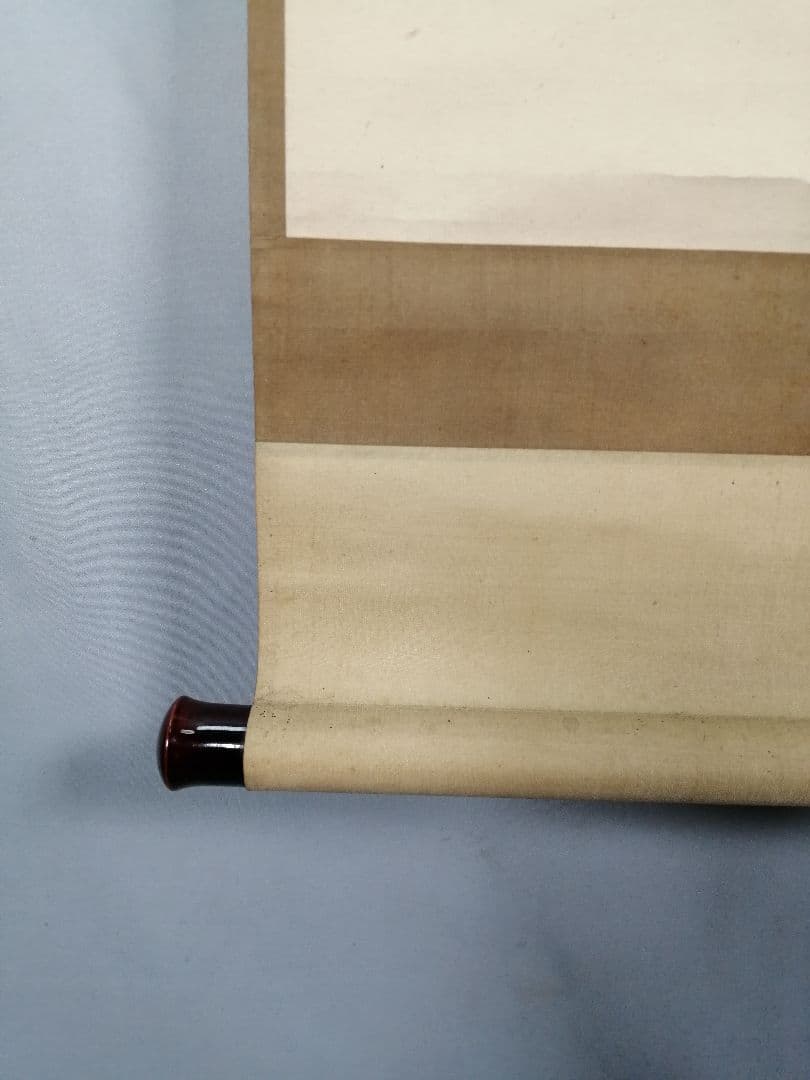 【茶道具】前大徳寺　明堂宗宣和尚筆　「瀧」「鹿」画一双　掛軸　C10