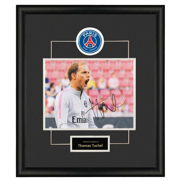 直筆サイン入り写真 トーマス・トゥヘル パリ・サンジェルマンFC SA鑑定済