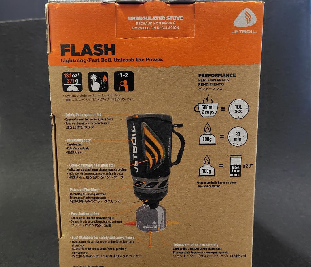 【JETBOIL】FLASH　1L　代理店 mont-bell　ジェットボイル