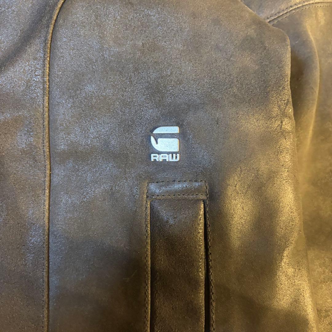 G-STAR RAW ジースター ロウ レザー シングルライダース キルティング