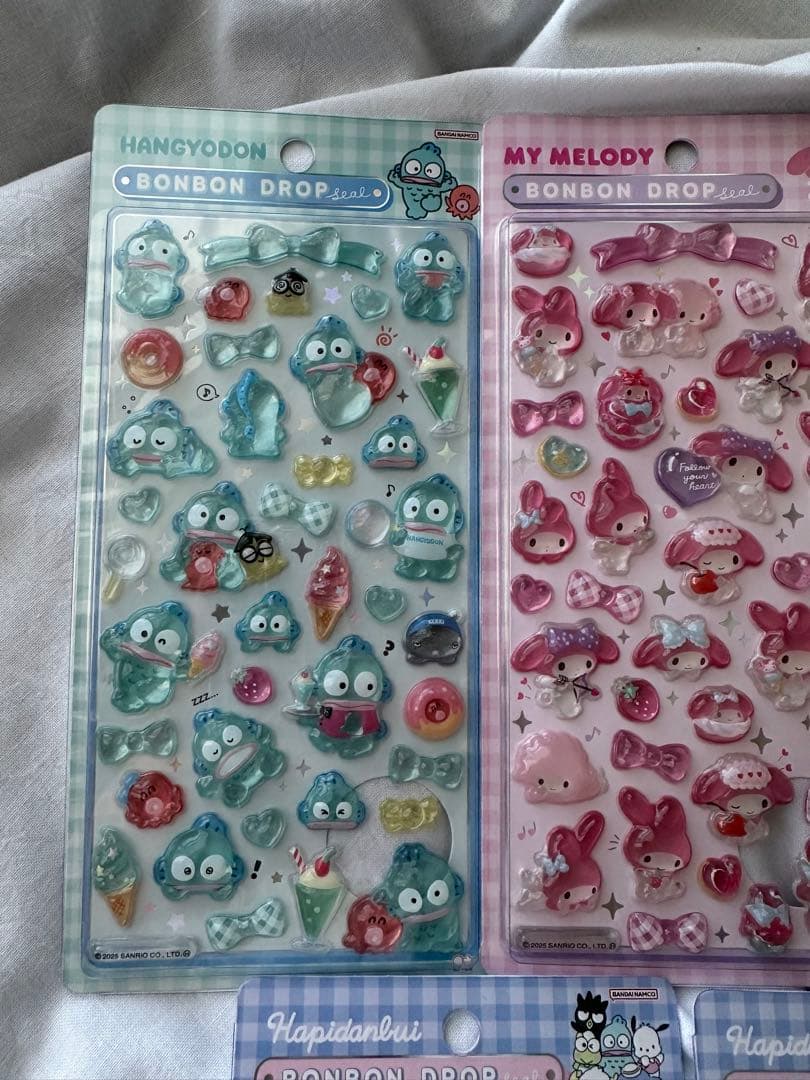 【国内正規品】ボンボンドロップシール第二弾　サンリオ　セット　はぴだんぶい2枚