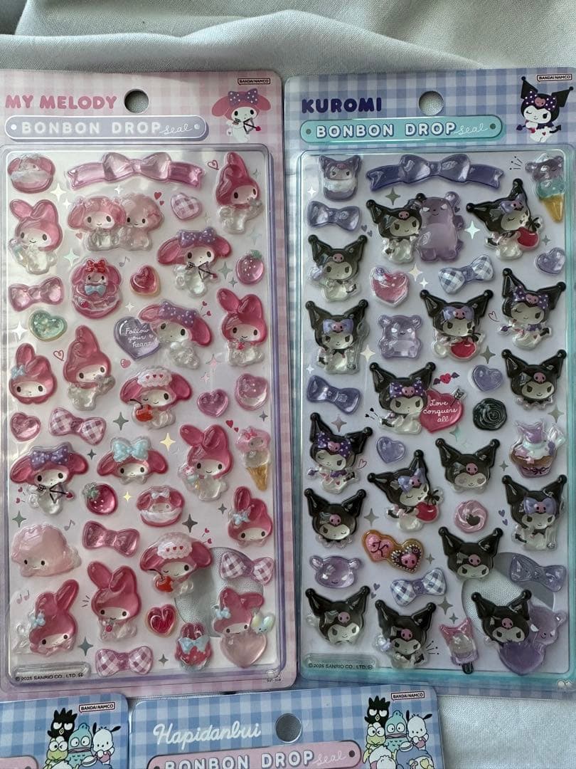 【国内正規品】ボンボンドロップシール第二弾　サンリオ　セット　はぴだんぶい2枚