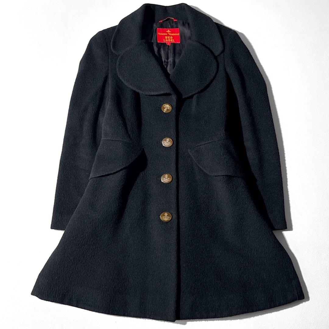 ヴィヴィアンウエストウッド ラブコート ロング オーブボタン 裏地オーブ総柄　2