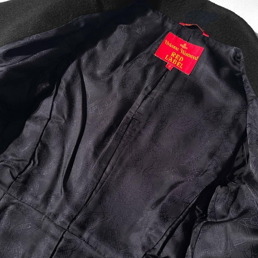 ヴィヴィアンウエストウッド ラブコート ロング オーブボタン 裏地オーブ総柄　2