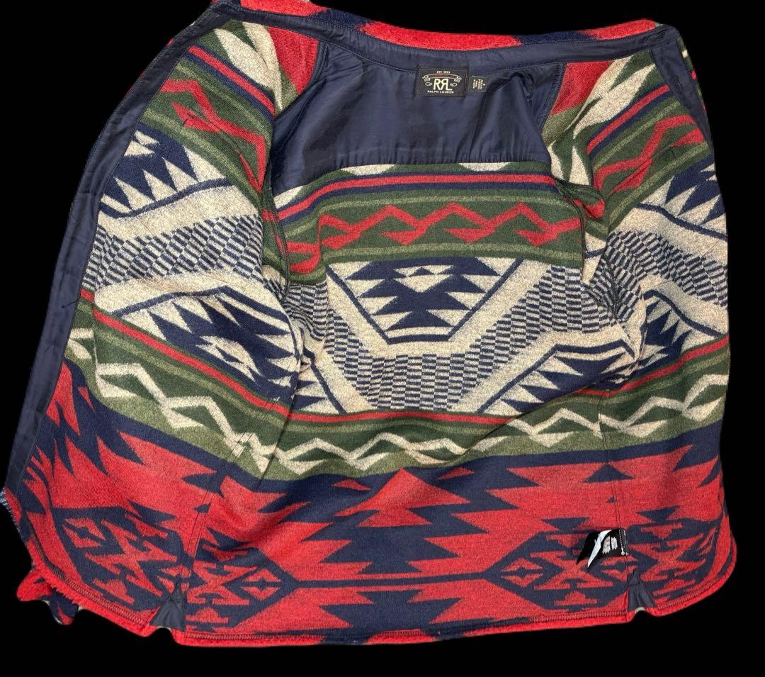 RRLオーバーシャツ ジャガード ネイティブ柄 2022AW Mサイズ 美品