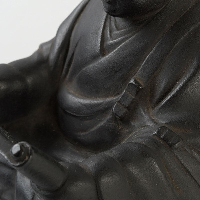 仏教美術　古銅　人物座像　仏像　置物　C　9510