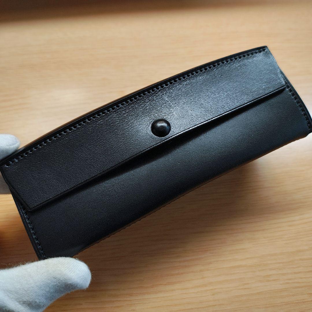 万双 厚コバ ペンケース ブラック