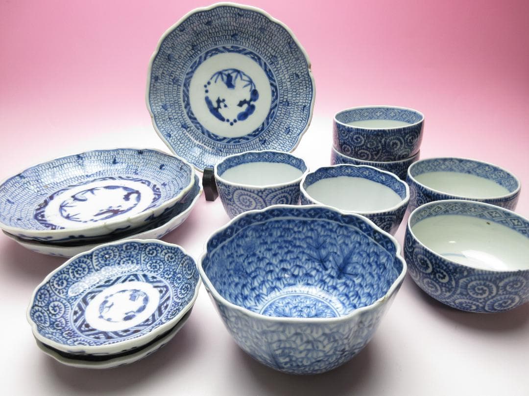 アンティーク 唐草模様 他 蕎麦猪口 など まとめて 70106