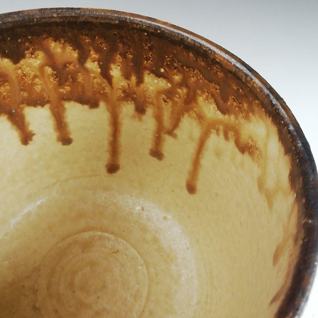 Ｓ９１１　茶碗　『鉄刷毛目　筒茶碗』『叶光夫 造』　共箱　抹茶碗　茶道具