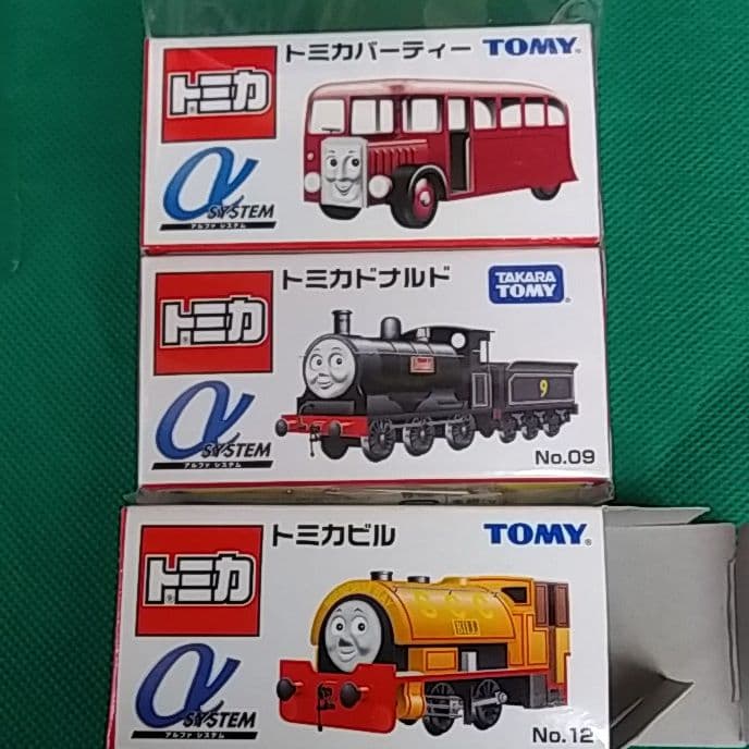 トミカ◆αアルファシステム◆機関車トーマス◆ドナルド他３台セット◆未使用①