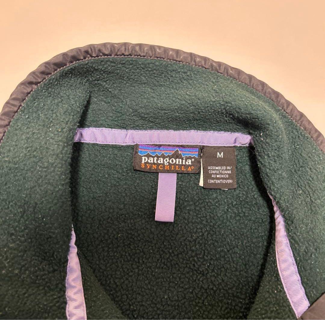 阿*部様 patagonia シンチラスナップt グリーン Mフリースパタゴニア