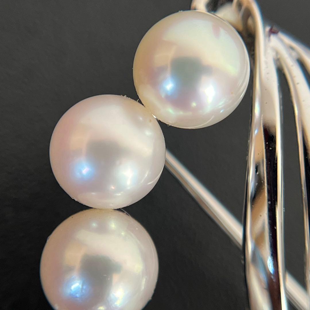 ◆美品◆ MIKIMOTO ミキモト 真珠 パール ブローチ 8珠 ケース付き