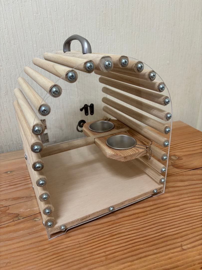 こまつアクリルキャリーケースおでかけキャリーバードキャリー