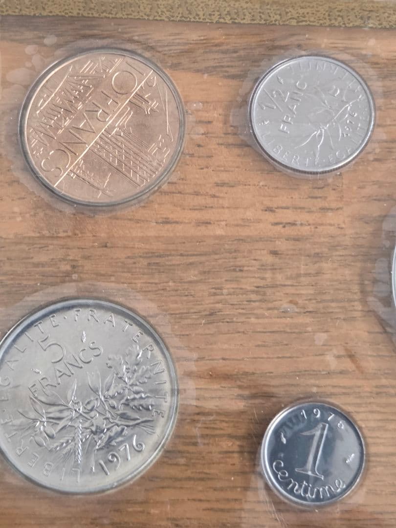 (プルーフライク)　フランス　モネ·ド·パリ　FDC セット　1976