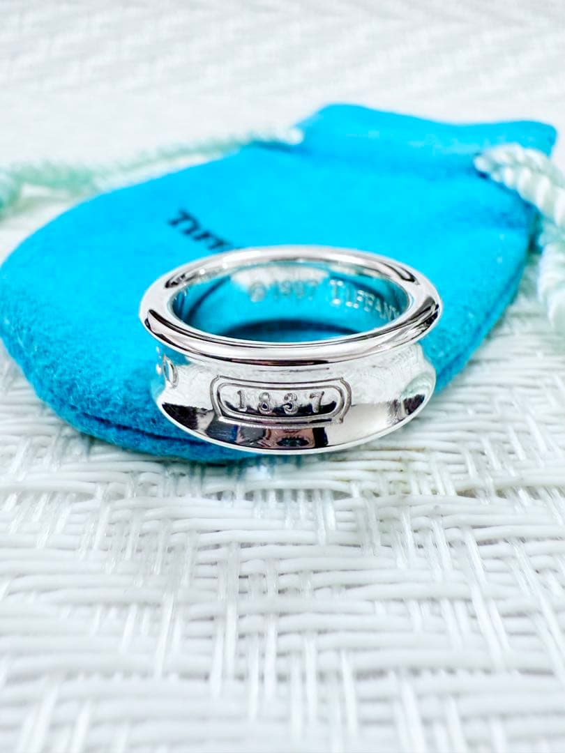 ティファニー　ナローリング　指輪　10.5号　研磨済み　1837 TIFFANY