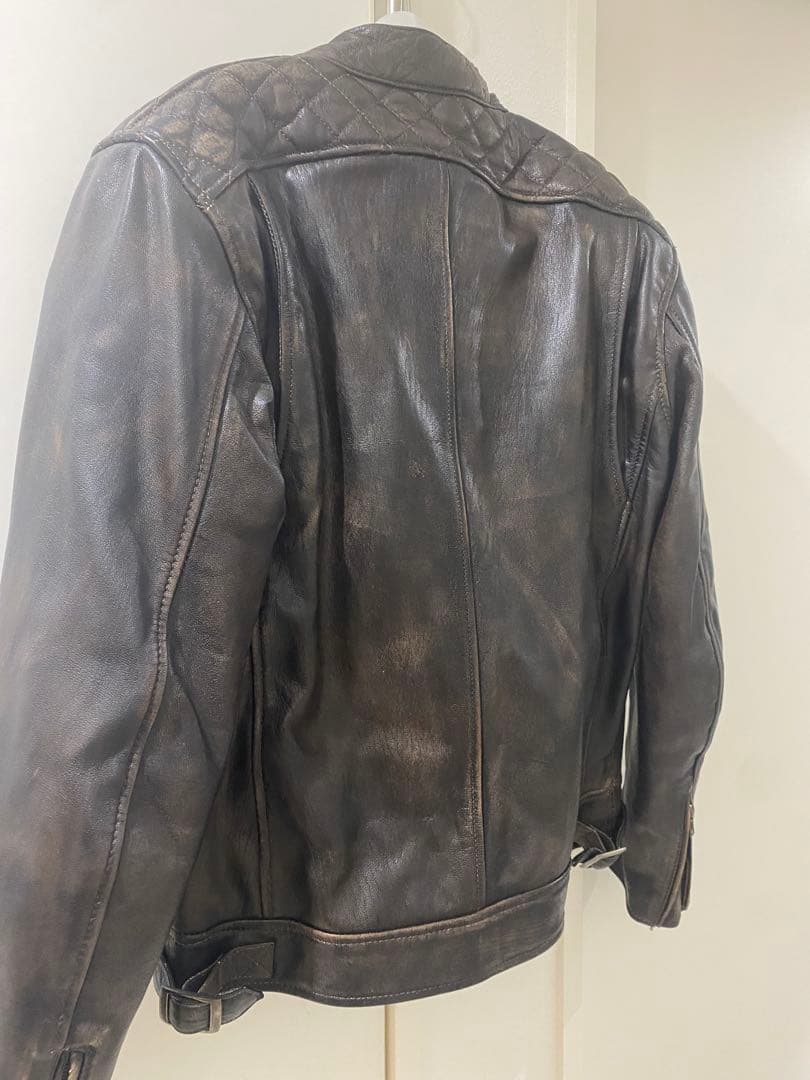 M*k様 DEGNERゴートレザージャケッ[18SJ-6]ブラウンプロテクター付