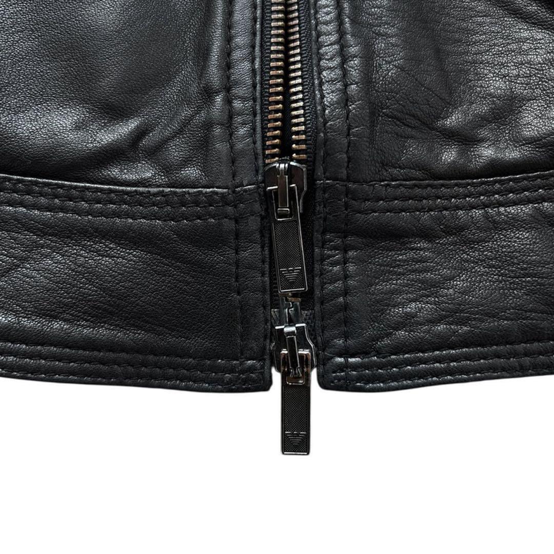 ジャケット・アウター emporio armani lamb leather jacket