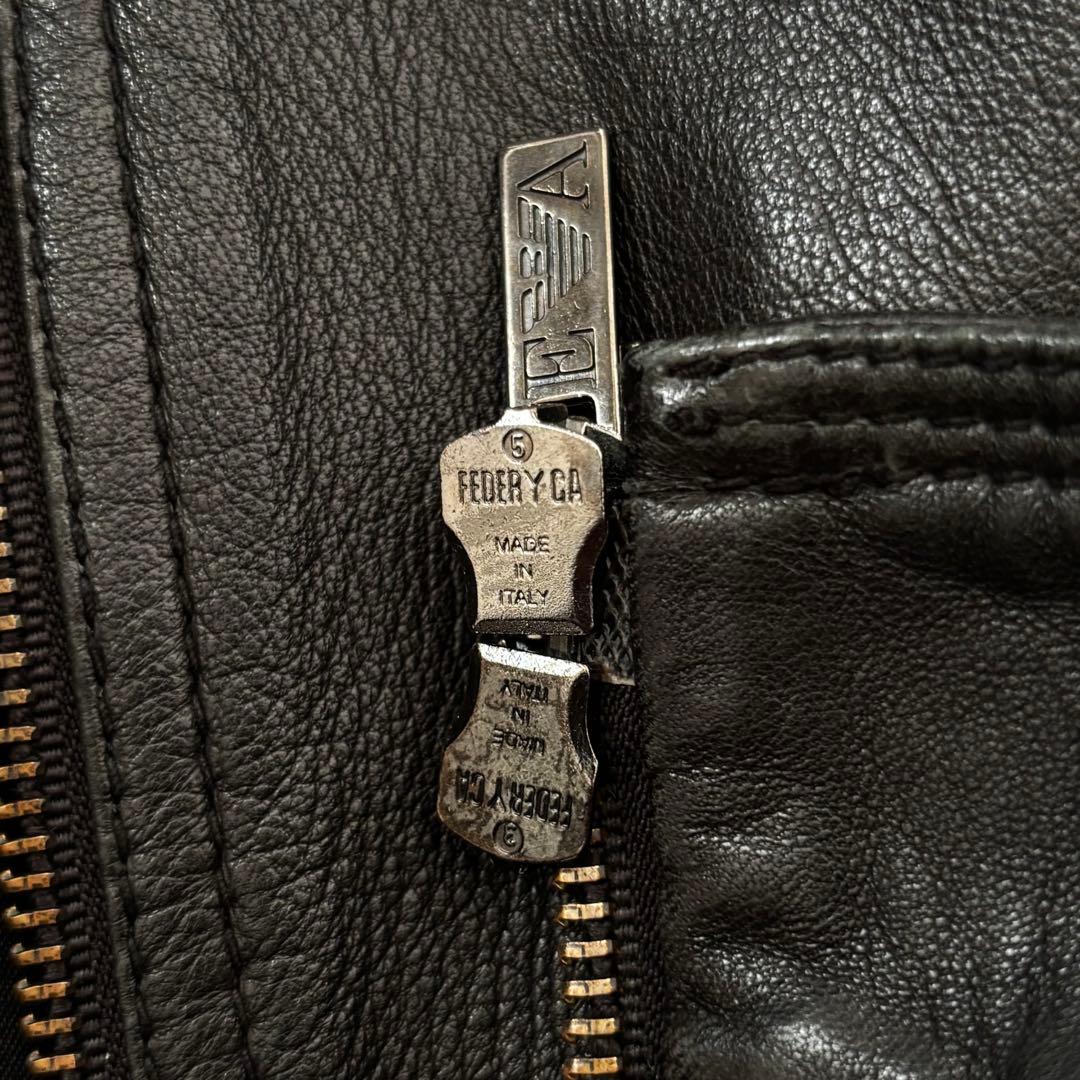 ジャケット・アウター emporio armani lamb leather jacket