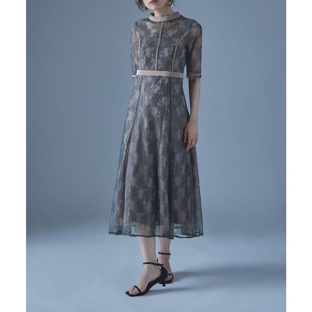 1★新品タグ付き★ドリードール ラッセルレースパイピングレイヤードドレス