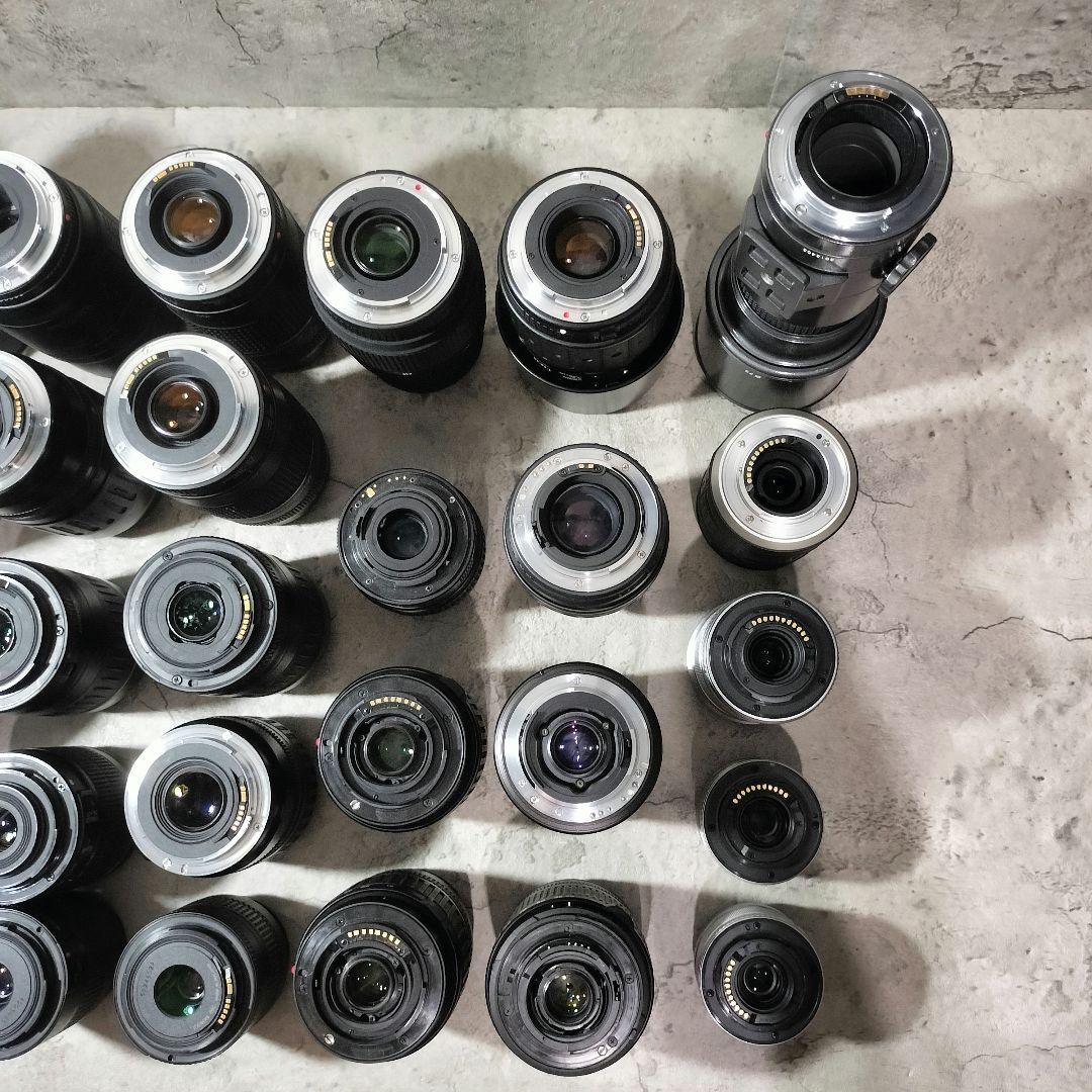 【ジャンク】 カメラ レンズ　まとめ売り　Canon　NIKON 等　31本