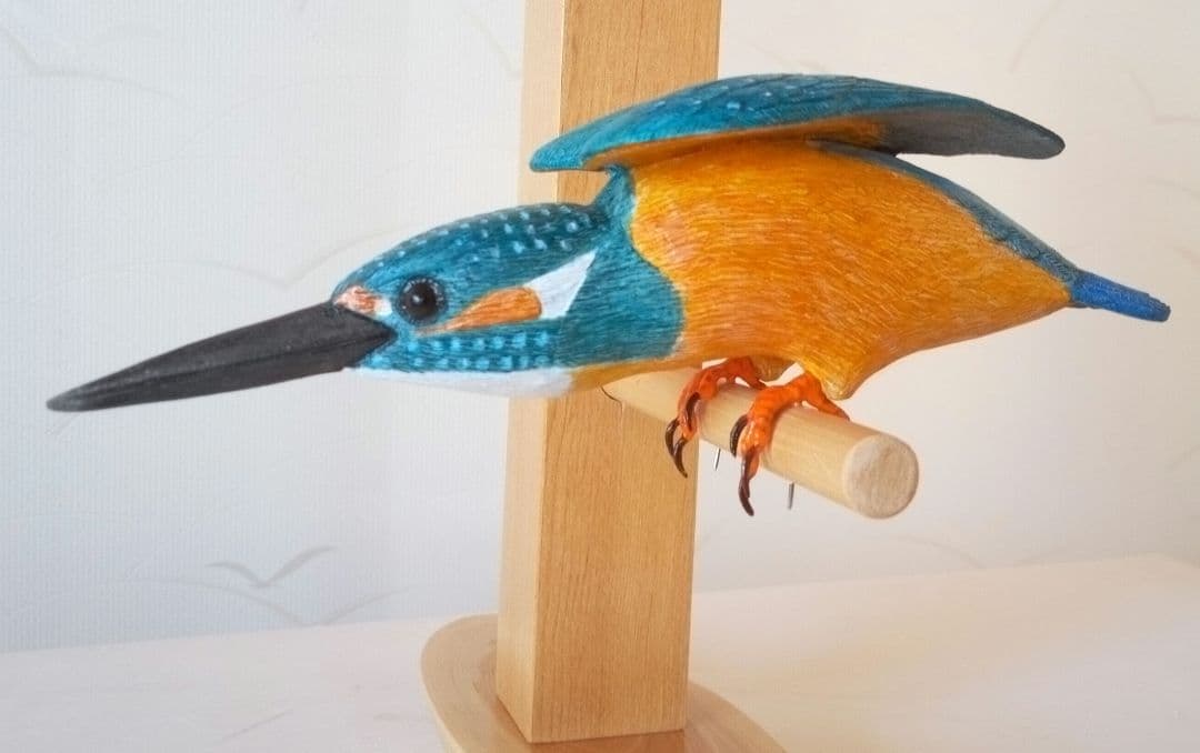 バードカービング　カワセミ
