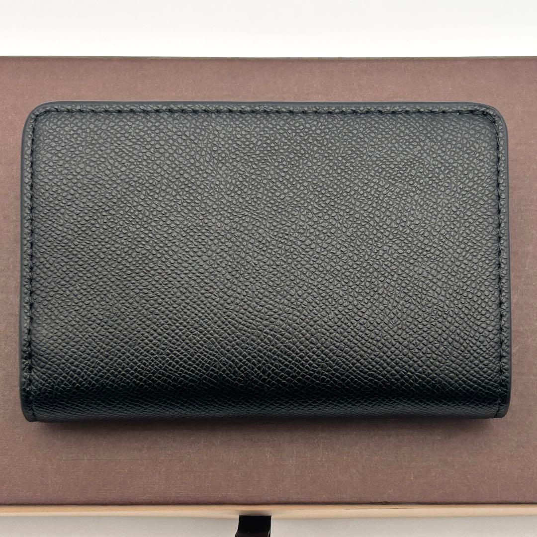 ✨極美品✨ COACH コーチ 二つ折り財布 ブラック レザー
