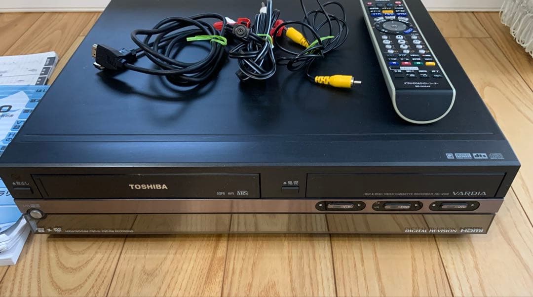 VHS 2025年問題に❗️東芝VTR一体型HDD&DVD RD-W300