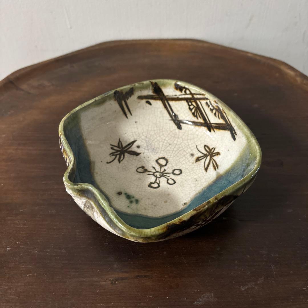 時代織部　向付け　美濃　瀬戸　古美術　茶道具　懐石　酒器　志野　唐津　備前　李朝