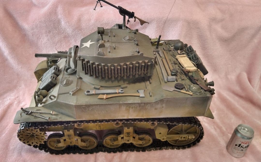 1/6ラジコン戦車　WWⅡ　M5A1　4チャンネルプロポ付